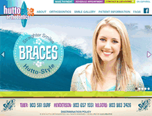 Tablet Screenshot of huttoorthodontics.com